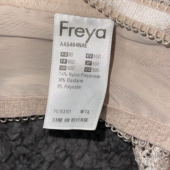 Freya Peach Neutral Lace Underwire Bra | Size 30D - Picture 8 of 8